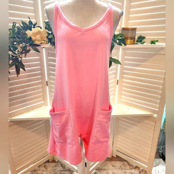 BOUTIQUE SPAGHETTI NWOT STRAP SLOUCHY POCKET ROMPER (2) MULITPLE SIZES - Picture 2 of 6